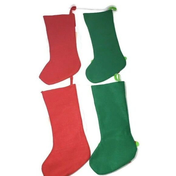 Christmas Felt Stockings Santa Kids Family Holiday Decor from TARGET - Set of 4 - Picture 5 of 5